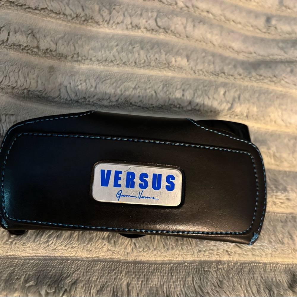 Versus By Versace Black Sunglasses Elegant Design